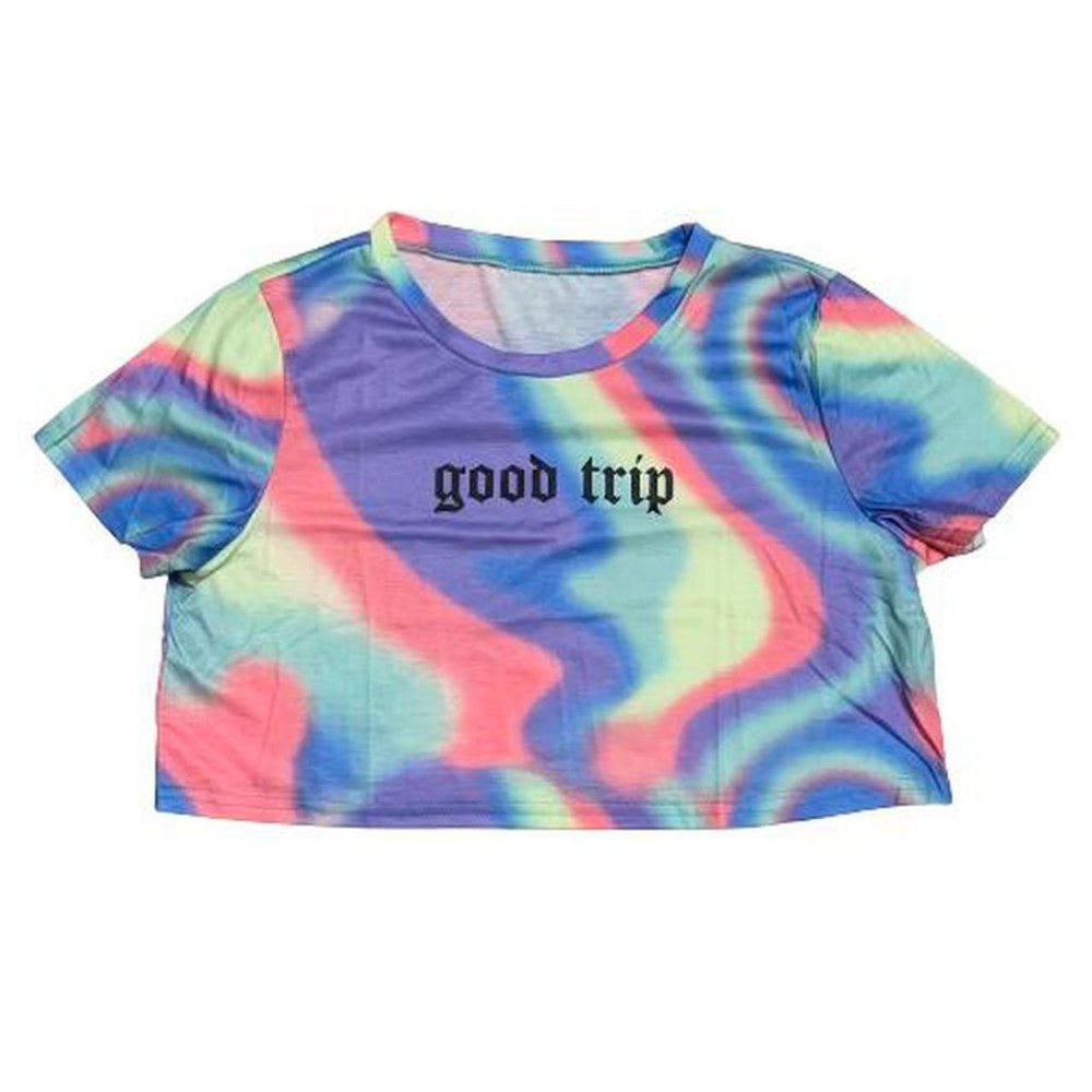Rainbow Quote Crop Top
